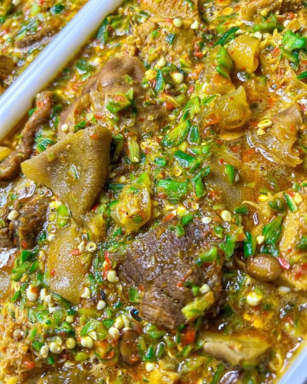 Assorted meats okra