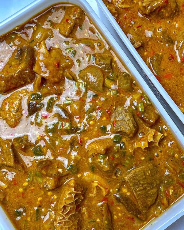 Ogbono with okra soup