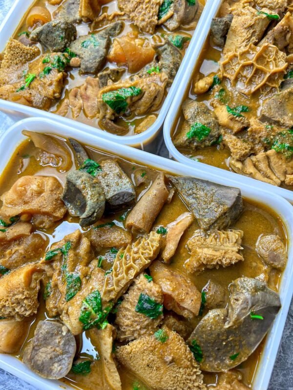 Assorted meats Peppersoup