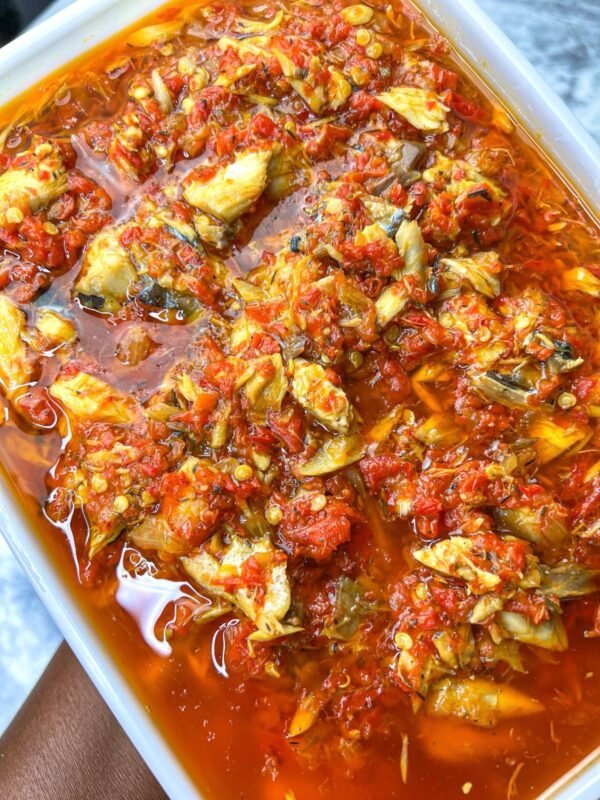 Deboned mackerel fish sauce