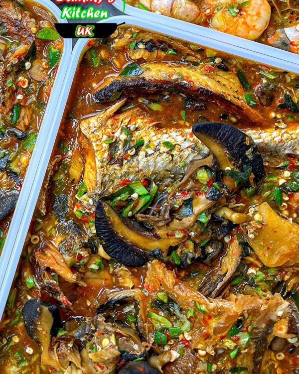 Okra medley pro max (Stockfish, Snails, Croaker fish, Eja kika and periwinkles)
