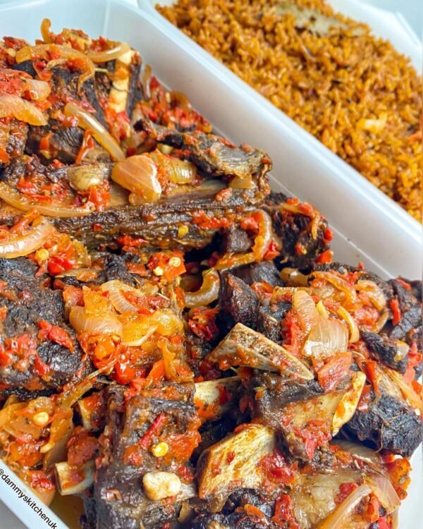 Peppered Goat meat