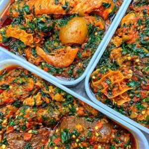 Efo riro (Vegetable soup)